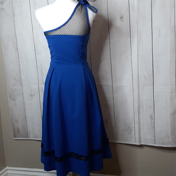 24Hr SALE 🔴BETTIE PAGE BLUE GONE FISHING DRESS - Picture 7 of 15